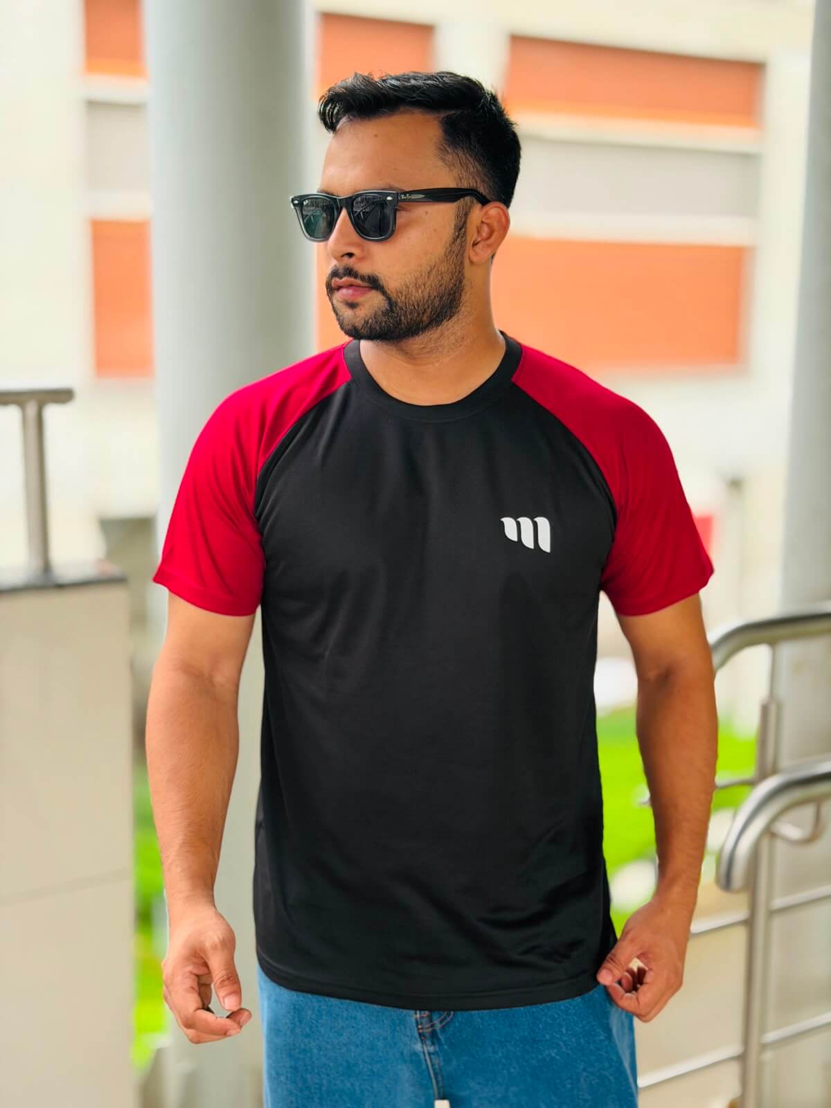 Black Raglan T-Shirt